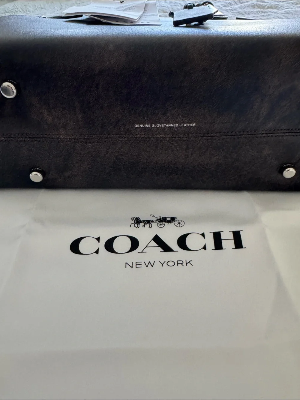 NWT Coach Loved Leather Empire 28 - Picture 14 of 14